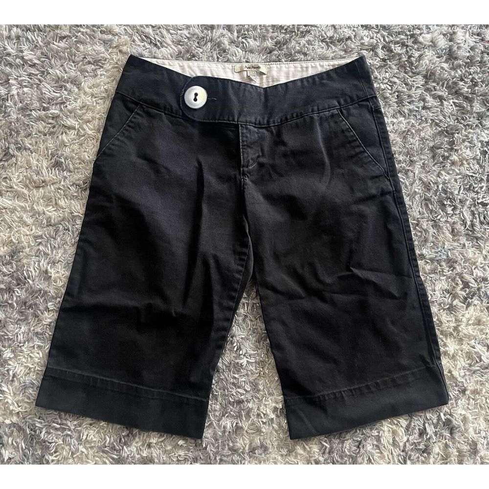 Free People Black Jean Bermuda Shorts Sz 10